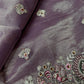 Mauve Organza Designer Tissue Sequence Saree