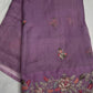 Purple Organza Designer Tissue Sequence Saree