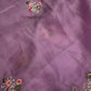 Purple Organza Designer Tissue Sequence Saree