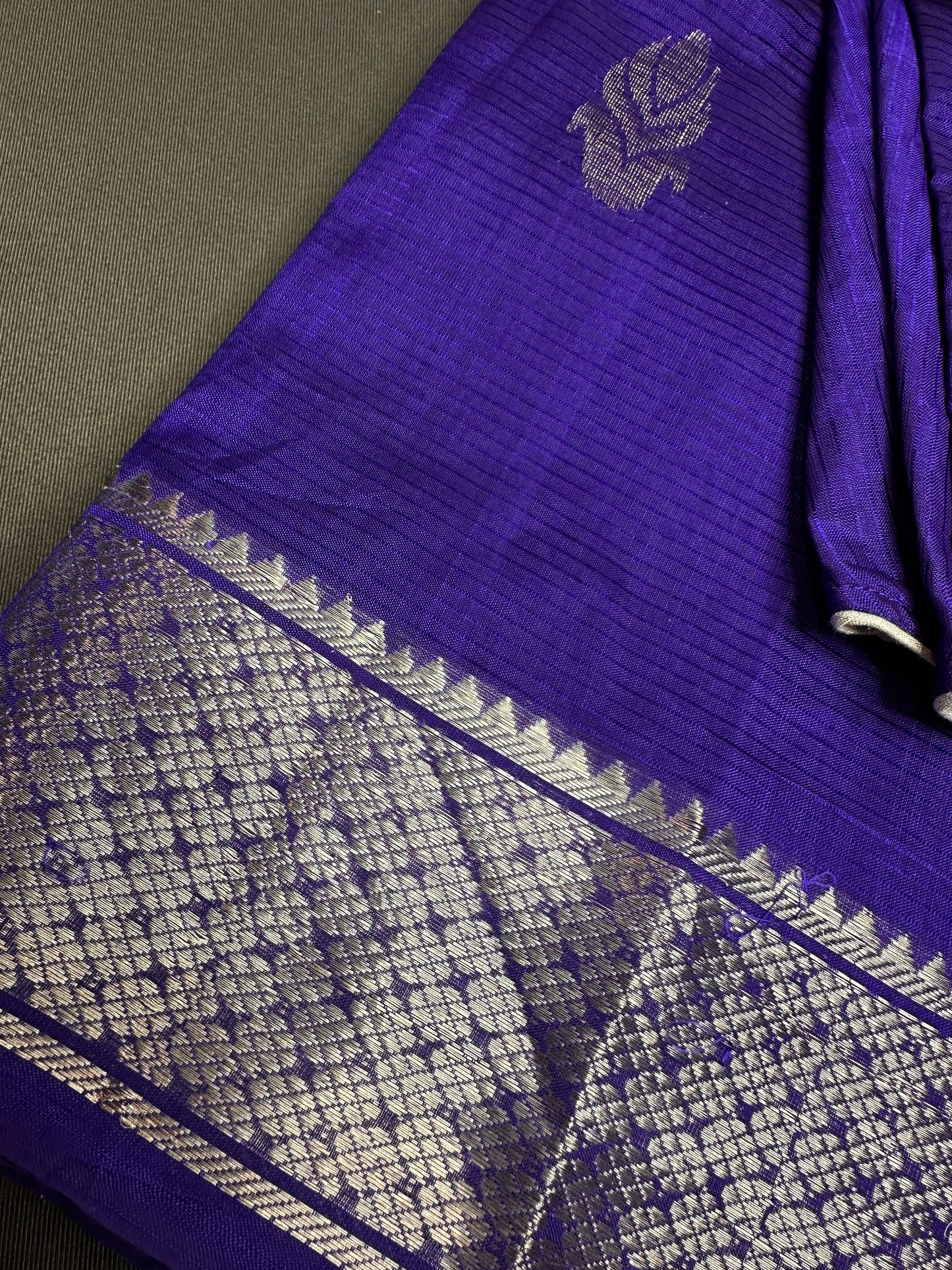 Blue Mangalgiri SICO Handloom Saree
