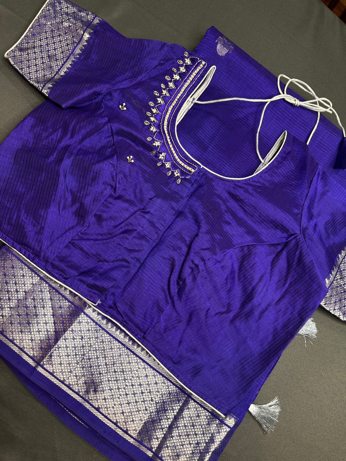 Blue Mangalgiri SICO Handloom Saree