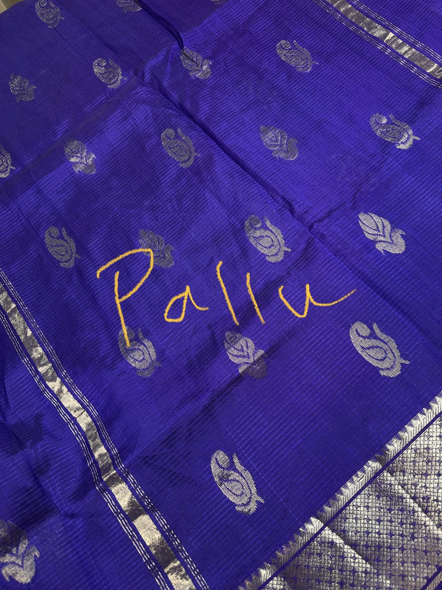 Blue Mangalgiri SICO Handloom Saree