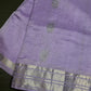 Lavender Purple Mangalgiri SICO Handloom Saree