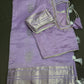 Lavender Purple Mangalgiri SICO Handloom Saree