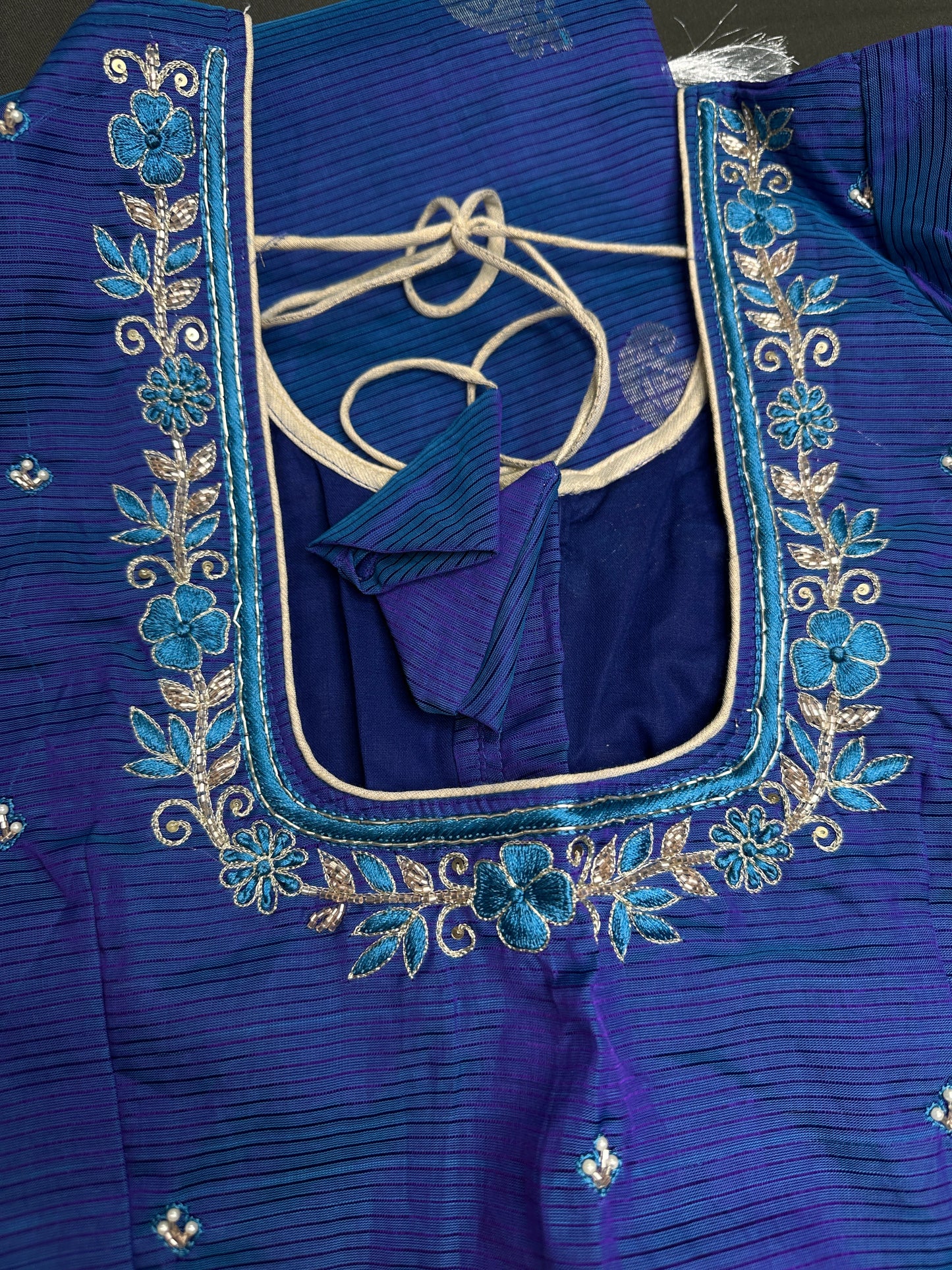 Blue Mangalgiri SICO Handloom Saree