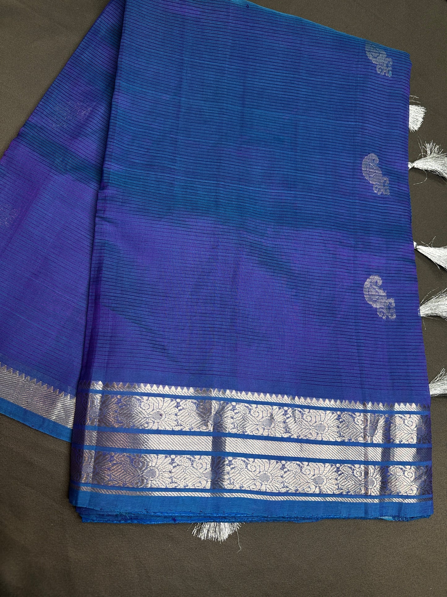 Blue Mangalgiri SICO Handloom Saree