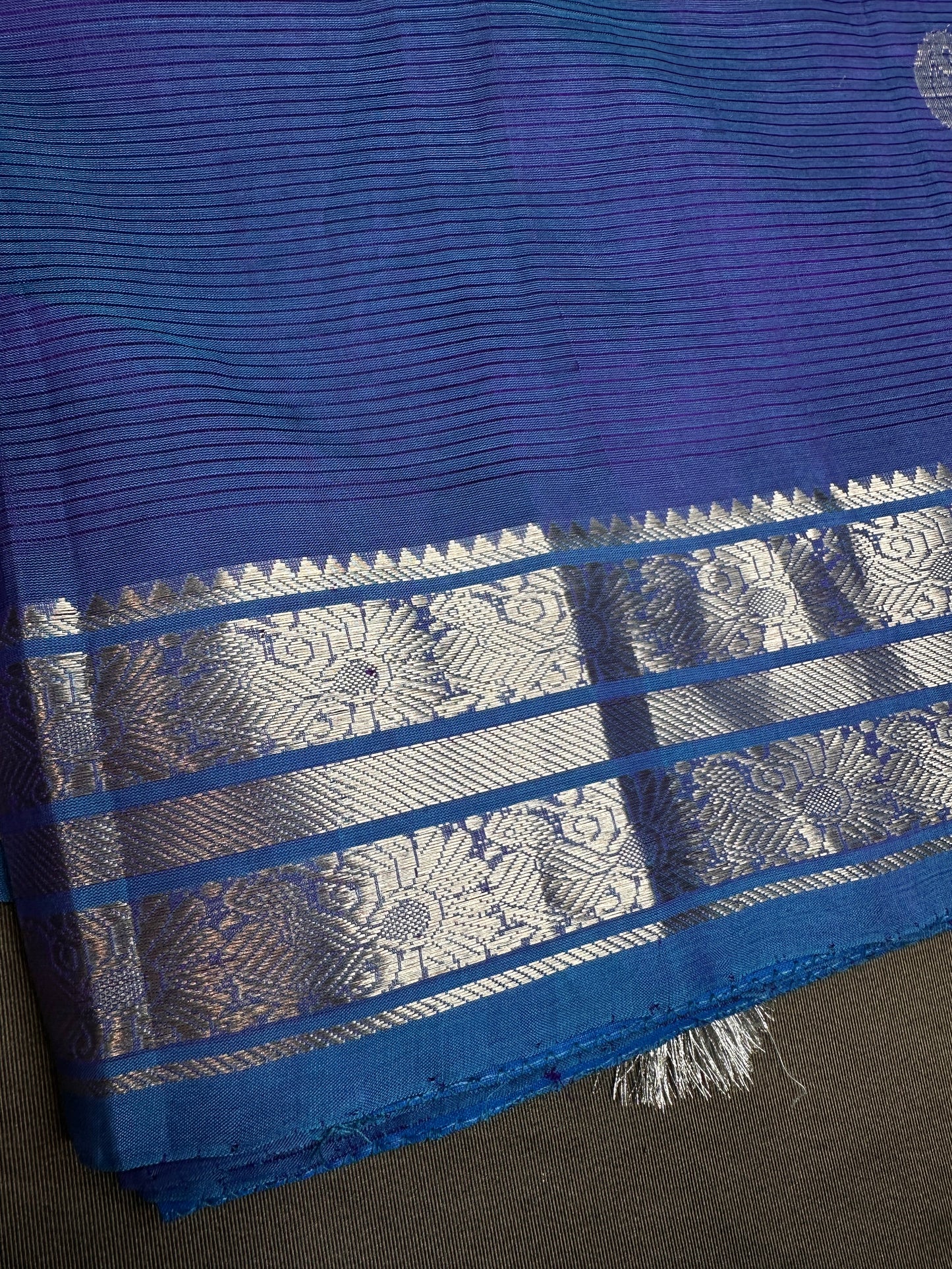 Blue Mangalgiri SICO Handloom Saree