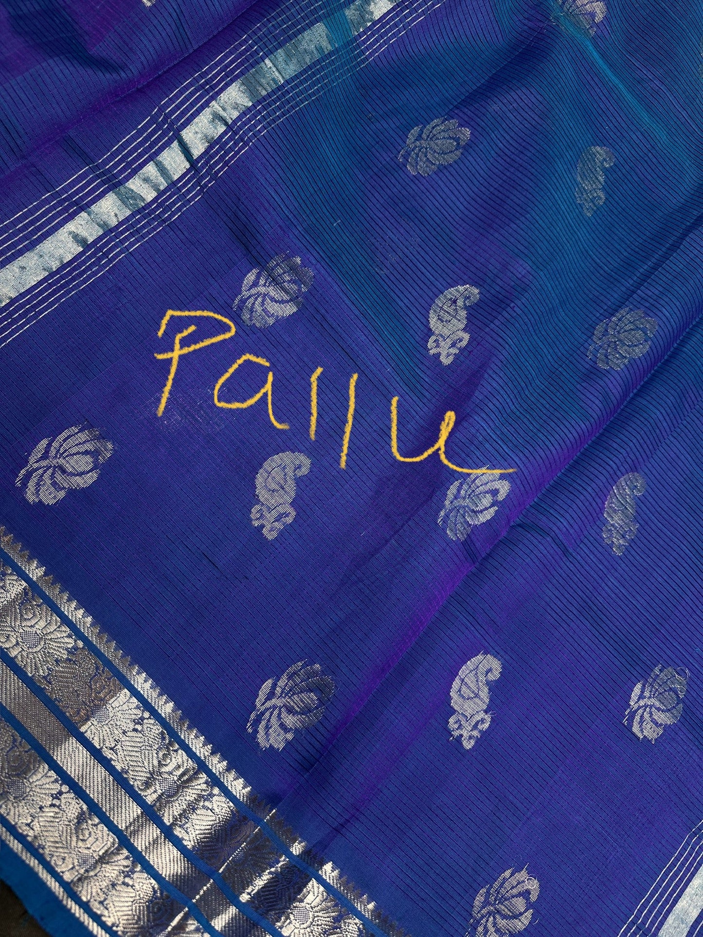 Blue Mangalgiri SICO Handloom Saree