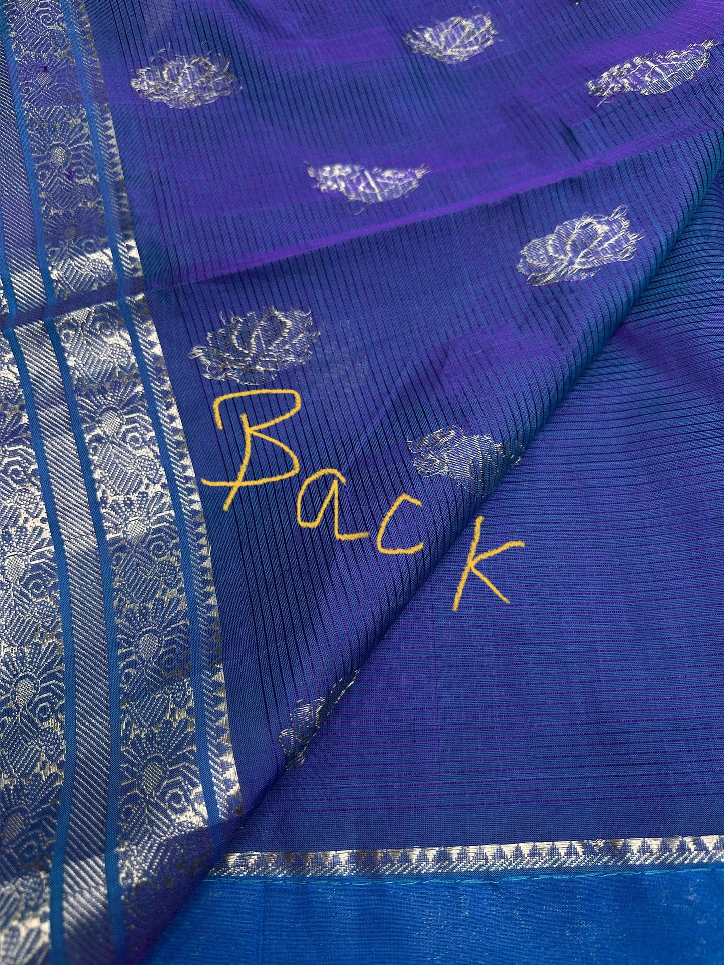 Blue Mangalgiri SICO Handloom Saree