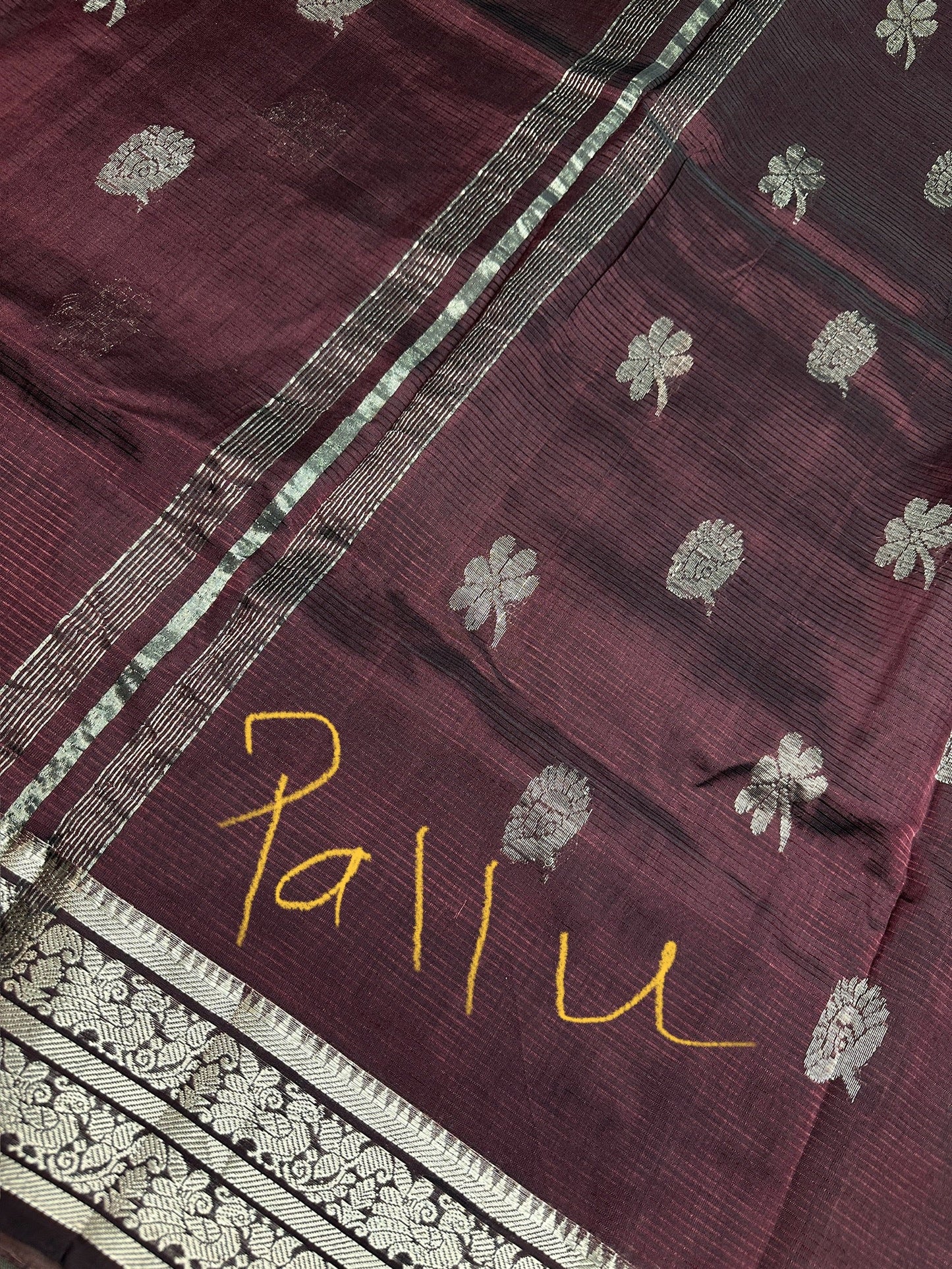 Brown Mangalgiri SICO Handloom Saree