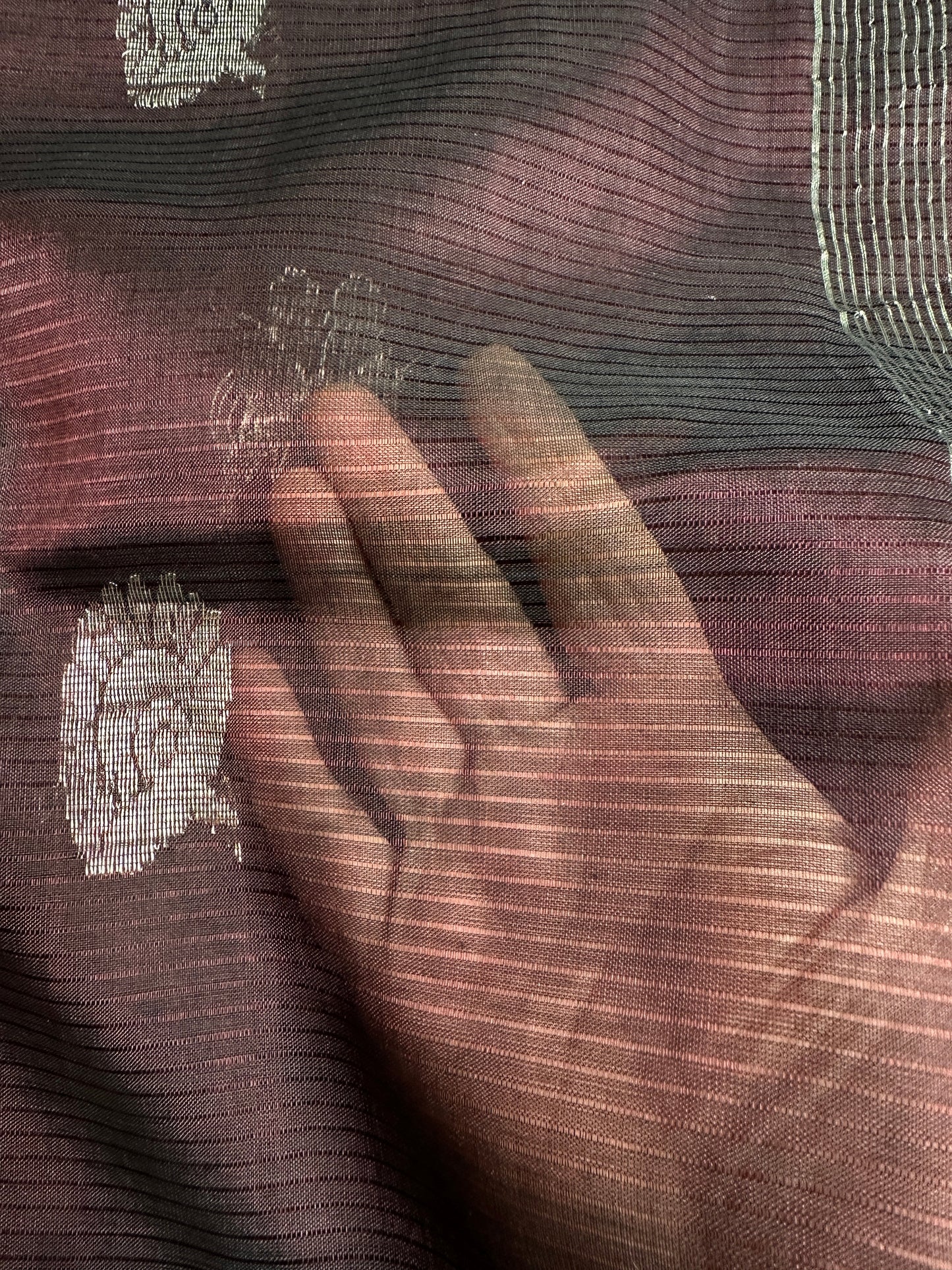 Brown Mangalgiri SICO Handloom Saree