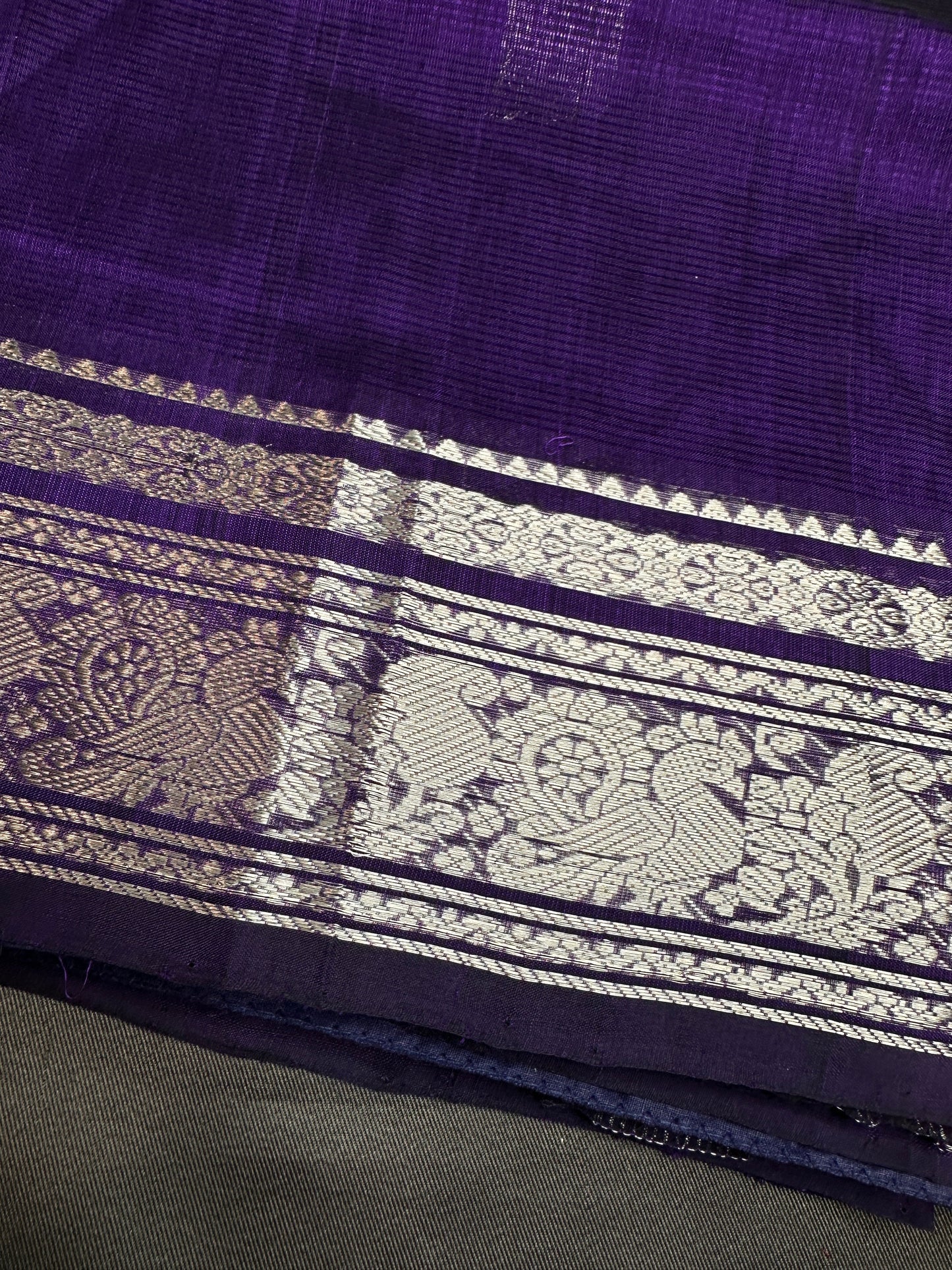 Purple Mangalgiri SICO Handloom Saree