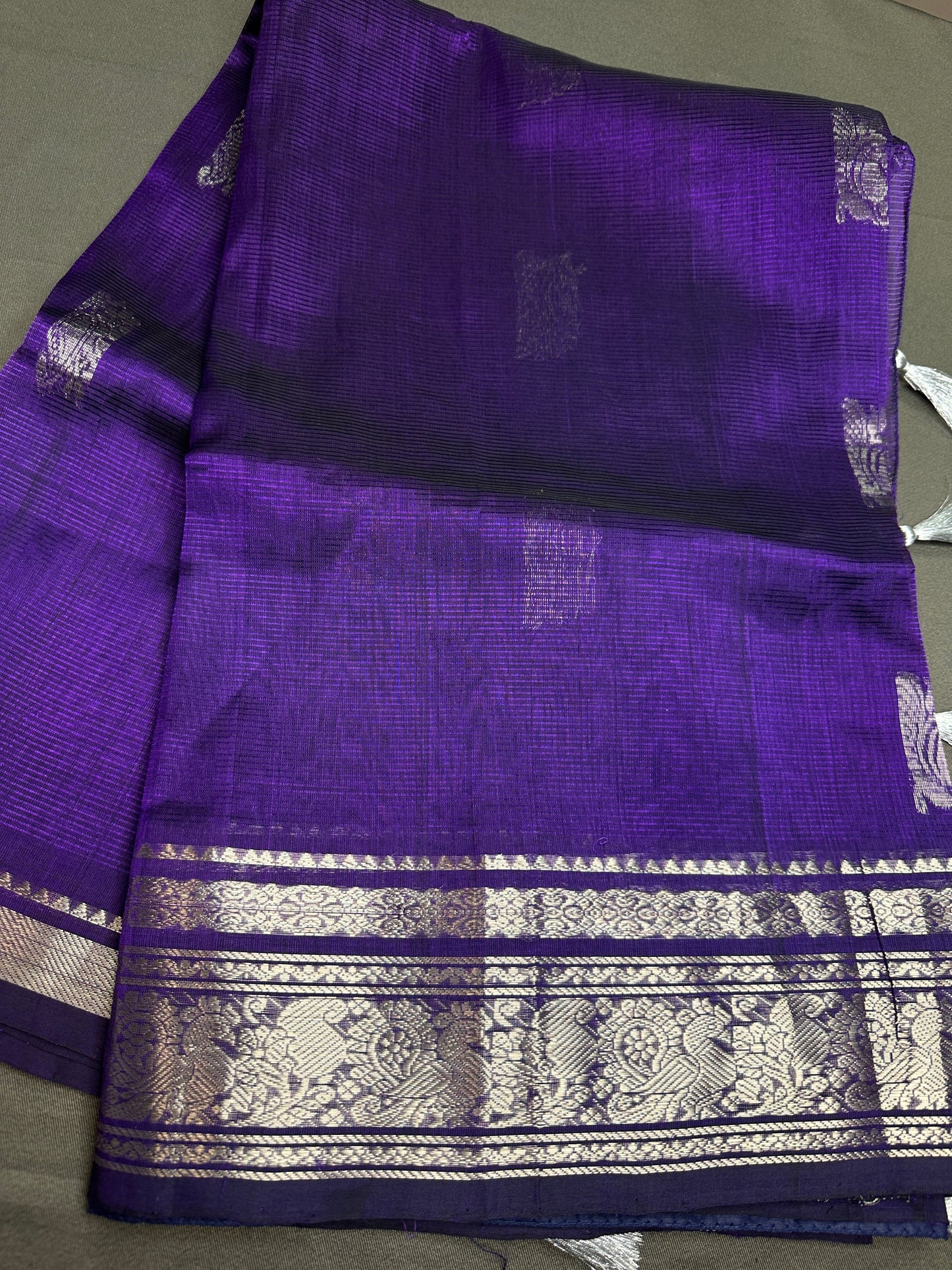 Purple Mangalgiri SICO Handloom Saree