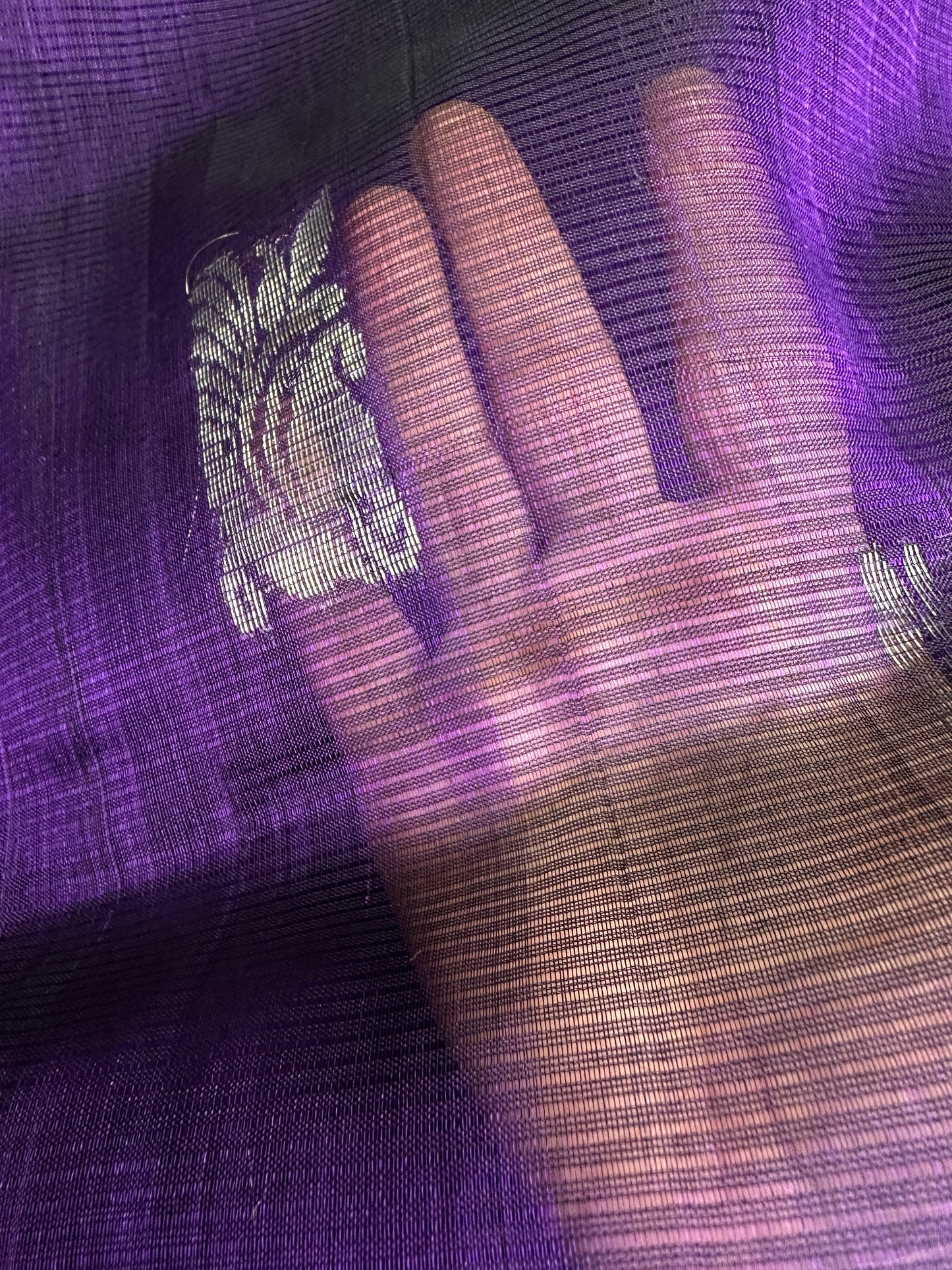 Purple Mangalgiri SICO Handloom Saree