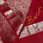 Red Mangalgiri Pure Silk Handloom Saree