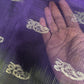 Purple GreenMangalgiri Pure Silk Handloom Saree