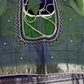 Purple GreenMangalgiri Pure Silk Handloom Saree