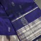 Purple GreenMangalgiri Pure Silk Handloom Saree