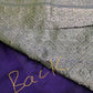 Purple GreenMangalgiri Pure Silk Handloom Saree