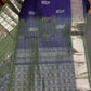 Purple GreenMangalgiri Pure Silk Handloom Saree
