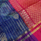 Blue Pink Uppada light Weight  Silk  Saree