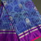 Blue Pink Uppada light Weight  Silk  Saree