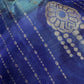 Blue Pink Uppada light Weight  Silk  Saree
