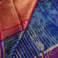 Blue Pink Uppada light Weight  Silk  Saree