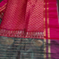 Greyish Blue Pink Uppada light Weight  Silk  Saree