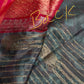 Greyish Blue Pink Uppada light Weight  Silk  Saree
