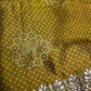 Mustard Yellow  Gotta Patti Gaji Silk  Saree