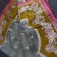 Green Pink Crepe Banarsi Silk  Saree