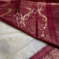 Cream Pink Semi Kanchi Silk  Saree