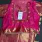 Pink Brocade Semi Kanchi Silk  Saree
