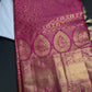 Pink Brocade Semi Kanchi Silk  Saree