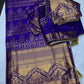 Purple Brocade Semi Kanchi Silk  Saree