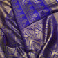 Purple Brocade Semi Kanchi Silk  Saree