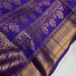 Purple Brocade Semi Kanchi Silk  Saree