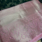 Green Pink Brocade Semi Kanchi Silk  Saree