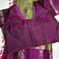 Green Purple Light Weight Kanchi Soft Silk  Saree