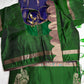 Blue Green Light Weight Kanchi Soft Silk  Saree