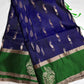 Blue Green Light Weight Kanchi Soft Silk  Saree