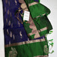 Blue Green Light Weight Kanchi Soft Silk  Saree