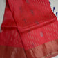 Peach Blue Light Weight Kanchi Soft Silk  Saree