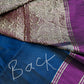 Peacock Blue Light Weight Kanchi Soft Silk  Saree