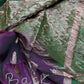 Purple Green  Light Weight Kanchi Soft Silk  Saree