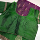 Purple Green  Light Weight Kanchi Soft Silk  Saree
