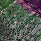 Purple Green  Light Weight Kanchi Soft Silk  Saree