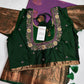 Purple Green  Light Weight Kanchi Vintage  Saree