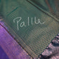Purple Green  Light Weight Kanchi Vintage  Saree